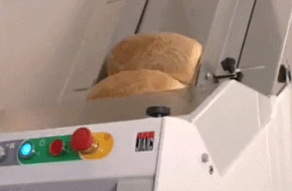 Rebanadora y cortadora de pan Chute