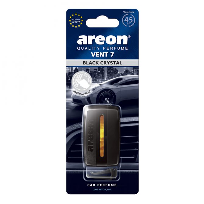 Aromatizante para Auto Areon Vent 7 Black Crystal