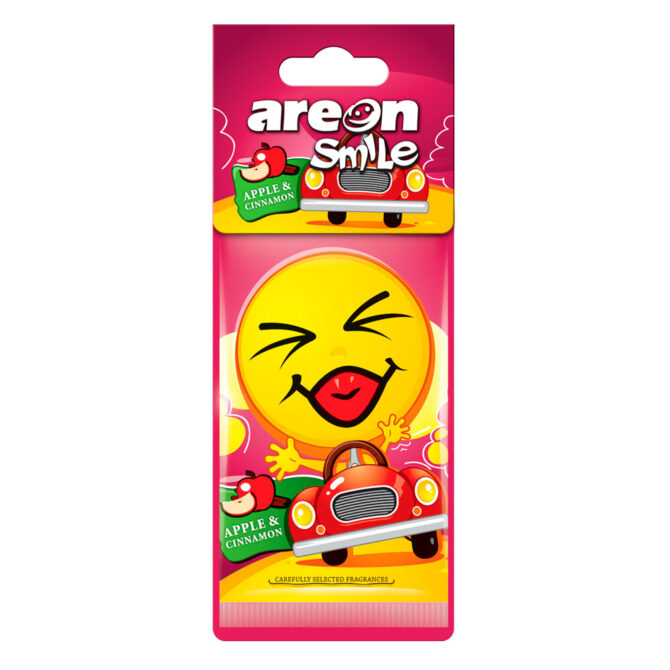 Aromatizante Areon Smile Dry Apple and Cinnamon - Manzana Canela